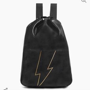 Bad Boy Caroline Herrera Unisex Leather Drawstring Backpack Made in Barcelona